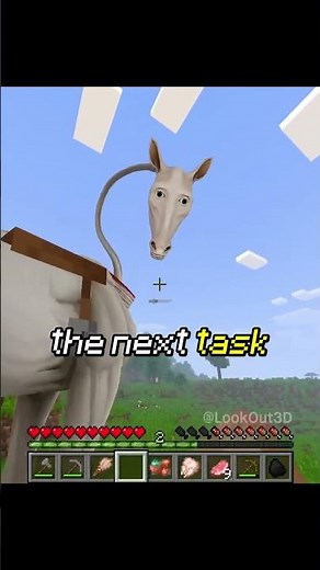 What Does The Horse Want? 😭🙏Lookout is dead🥀#lookout #minecraft #horror #mod #Eussou #viral