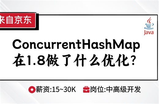 多线程-京东面试：ConcurrentHashMap在1.8做了什么优化？【马士兵Java刷题班】