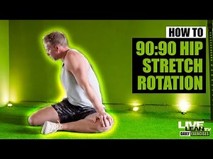 How To Do The 90/90 Hip Stretch With Spine Rotation | Exercise Demonstration Video and Guide