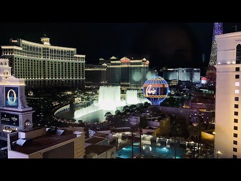 Awesome VIEW from PLANET HOLLYWOOD Hotel Casino Las Vegas ULTRA Resort Room Tour with Fountain View