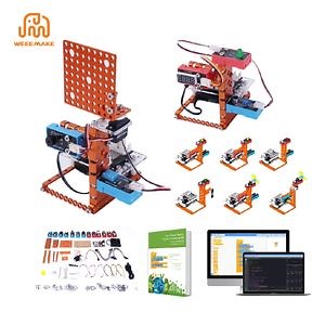 [Hot Item] Premium Ai Robot Kit Open-Source Microbit Coding DIY Metal Toy for Steam Classroom Projects