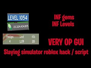 SLAYING SIMULATOR ROBLOX HACK / GUI | INF GEMS | INF LEVELS | INF PETS | AUTO OPEN EGGS!