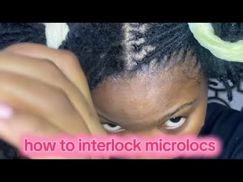 how to interlock microlocs | 2 point rotation