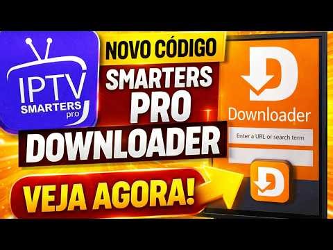 Novo código no DOWNLOADER do IPTV SMARTERS PRO!