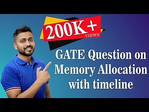 GATE 2007 Question Solved on First Fit, Best Fit and Worst fit with timeline Video Lecture | Crash Course: Computer Science Engineering (CSE)