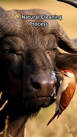 🤣 🤧Buffalo Nose Cleaning Service… 100% Natural and Free!