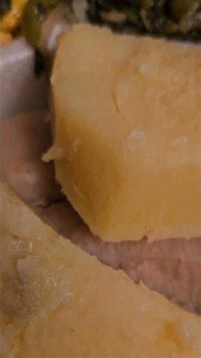 My Breakfast Callaloo and Ackee With Saltfish Known As Cod Fish Banana and Yellow Yam