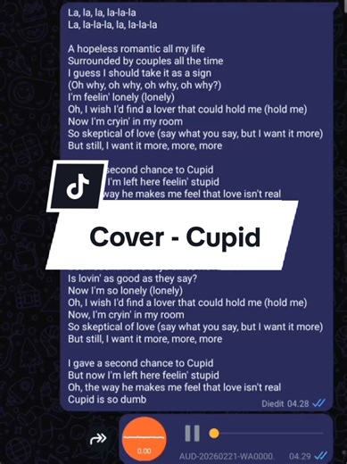 Cupid Cover Performance by Boy Voice