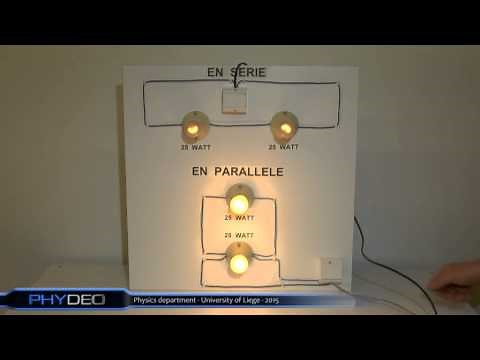 Montage serie et parallèle - Series and parallel circuits