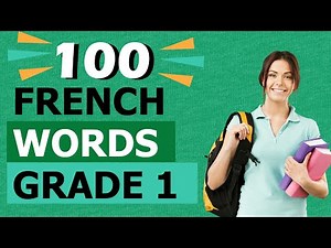 French sight words for grade 1 with English translation | French with Tama