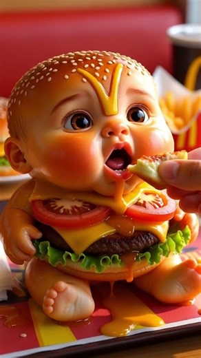 POV: You Feed a McDonald’s Food Baby🍟 🍔✨ (Satisfying ASMR) #shorts #viral #macdonald