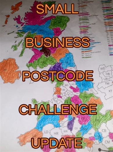 Small business postcode challenge update!!! I'm here trying to locate a small business located in every postcode area of the UK. Now it is going very well, but I would love to get it completed as I am aware of a new challenge waiting in the wings for me!!! But I will have to complete this one first!!! So if you are, or know of a small business located in any of the postcodes not coloured in. Get the page tagged in the comments along with the postcode area and let's get this done!!! Love it love 