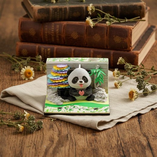 3D Panda Tear-off Calendar Paper Memo Block - Etsy