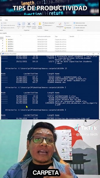 Te comparto #tips que te ahorrara tiempo en hacer tus trabajos en la computadora con #powershell #parati #atajos #aprendeentiktok