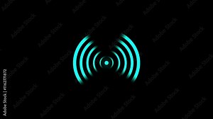 Wi-fi wireless internet network net connection icon logo wi-fi . technology wireless signal icon .