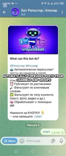 📌Telegram Bot Reposter & Cloner Automate Your Posts