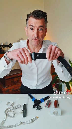 How to shorten a belt, the right way. The proper way to shorten a belt. First rule is to always do it from the buckle end. #shortenabelt