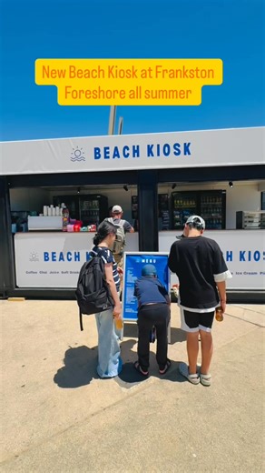 Check out Frankston Foreshore’s temporary new pop-up Beach Kiosk which opened today and will be operating from 11am throughout the summer (weather permitting) 🥰 ☀️ 🏖️ The friendly crew are on hand with ice creams, cold drinks, tea, coffee and snacks. 🍦 ☕️ 🍬 | Imagine Frankston