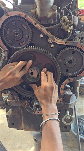 Engine idler gear fitting #shorts #shortvideo