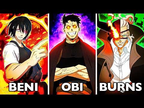 All 8 STRONGEST Captains & Their Powers in Fire Force Anime Explained (Benimaru, Burns, Obi..)