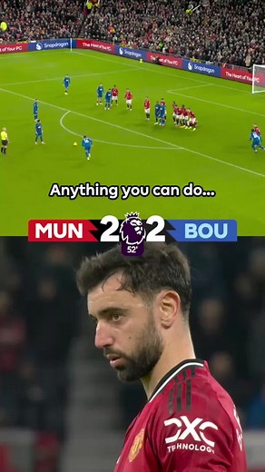 Bruno Fernandes isn't one for being outdone 🎯 @Manchester United #PremierLeague