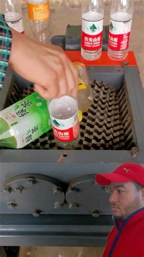 Ketchup Bottle vs Industrial Shredder – Satisfying Crushing