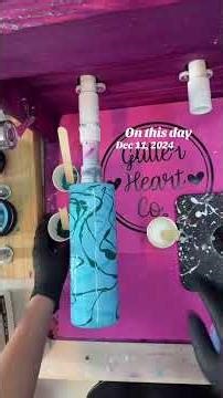 Short Ink Swirl Tumbler Tutorial #tumblermaker #diy