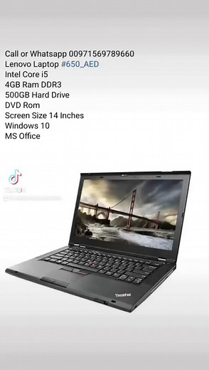 Call or Whatsapp 00971569789660 Lenovo Laptop #650_AED Intel Core i5 4GB Ram DDR3 500GB Hard Drive DVD Rom Screen Size 14 Inches Windows 10 MS Office #dubai #abudhabi #uae #laptop #computer | UAE Laptops And Tablets | Facebook
