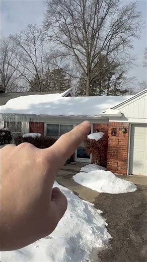 Snow load on a roof tells the story of heat loss