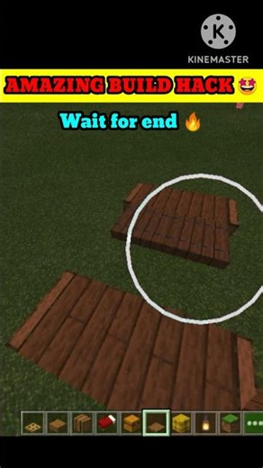 AMAZING BUILD HACKS IN MINECRAFT 🤩🤩 #minecraft #shorts #viral