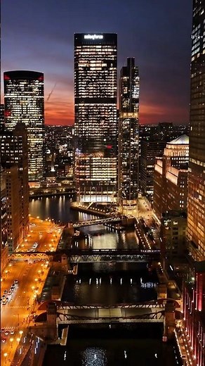 Chicago, USA by Drone - 4K Video Ultra HD [HDR]