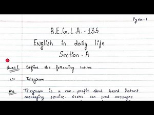 BEGLA 135 solved handwritten assignment 2023-2024 | BEGLA 135 solved assignment in English 2023-2024