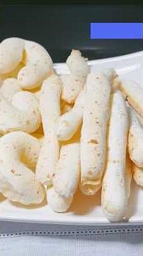 Tapioca Starch Crackers with Heavy Cream 😋 Crunchy and Delicious!