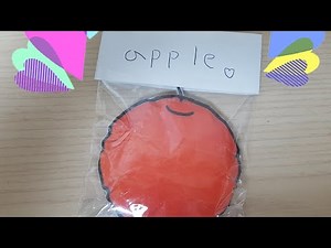 무료도안 / 사과 스퀴시 만들기 / 스퀴시 만드는법 / 간단한 만들기