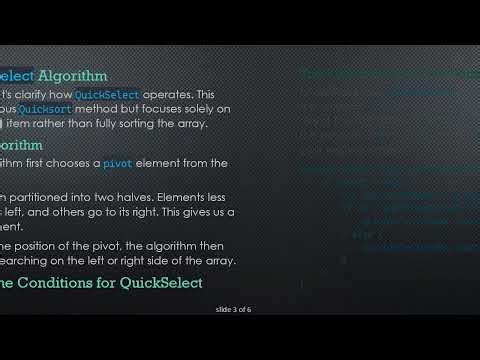 Mastering QuickSelect: How to Efficiently Find the k-th Element in an Array
