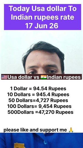 today dollar rate 17 Jun 26/ today dollar rate in India /dollar prices #shorts #dollar #reels