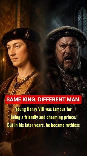 One King, Two Faces: The Transformation of Henry VIII #history #facts #shorts