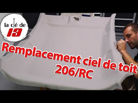 Remplacement Tissu ciel de toit 206 RC