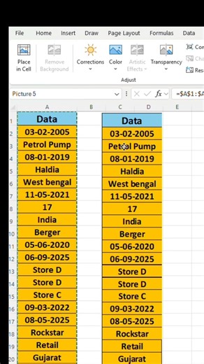 Linked Images paste in excel sheet #exceltips #linkedintips #exceltutorial #shorts #shortcutkeys