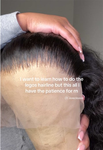 the legos hairline requires a lot of patience and technique 😭 #wigtutorial #wig #plucking #wiginstall #wiginfluencer