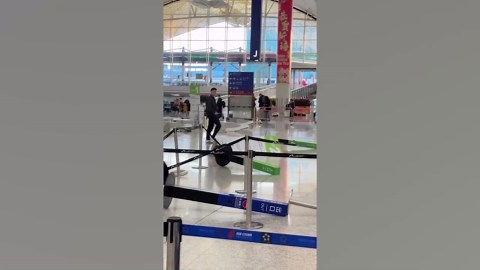 Tourist destroys check-in desks in Hong Kong airport rampage