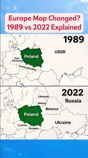 How Europe Changed in 30 Years 🔥 | 1989 vs 2022 Map Explained