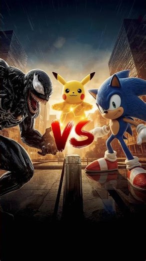 Pikachu vs Venom vs Sonic | Ultimate Clash