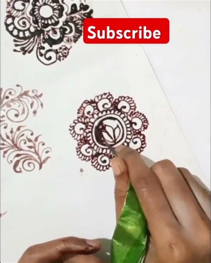 easy basic flower mehndi design for beginners ❣️