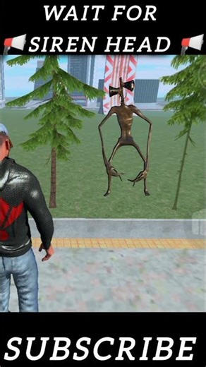 SIREN HEAD 🔊 IN MY CITY 🏙️#indianbikedriving3d #gaming #shorts #trending