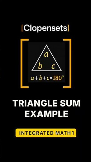 Triangle Sum Theorem | Find the Missing Angle Example #maths#geometry #triangle