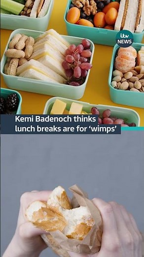 In an interview Kemi Badenoch revealed she’s not a fan of lunch breaks and sandwiches #itvnews