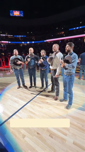 Did you see the Flying W Wranglers sing the National Anthem before the Denver Nuggets game for Western Night last night? Beyond thankful for the wonderful opportunity! 🇺🇸🏀🤠 #flyingwranch #flyingwwranglers #denvernuggets #nwss2026 #nationalanthem | Flying W Ranch Chuckwagon