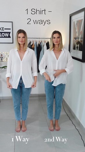 Save and share🙌🏼 I bet you didn’t know that the first tuck is called the French tuck? Let me know. Second tuck a great alternative for a different look and great to get more wear out of your shirts. • • • #classyfashion #styleblogger #styletips #couplesoutfit #styleideas #stylehack #style #styleadvice #styleblogger #capsulewardrobe #classiclooks #fashionblog #fashiontips #everydaystyle #igstyle #styleblogger #fashiontip