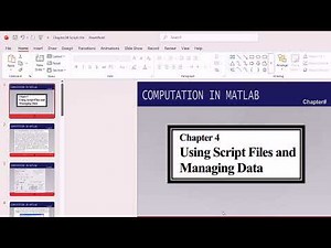 Lecture:23 |Using Script file in MATLAB | Introduction to Script file| Lect-01
